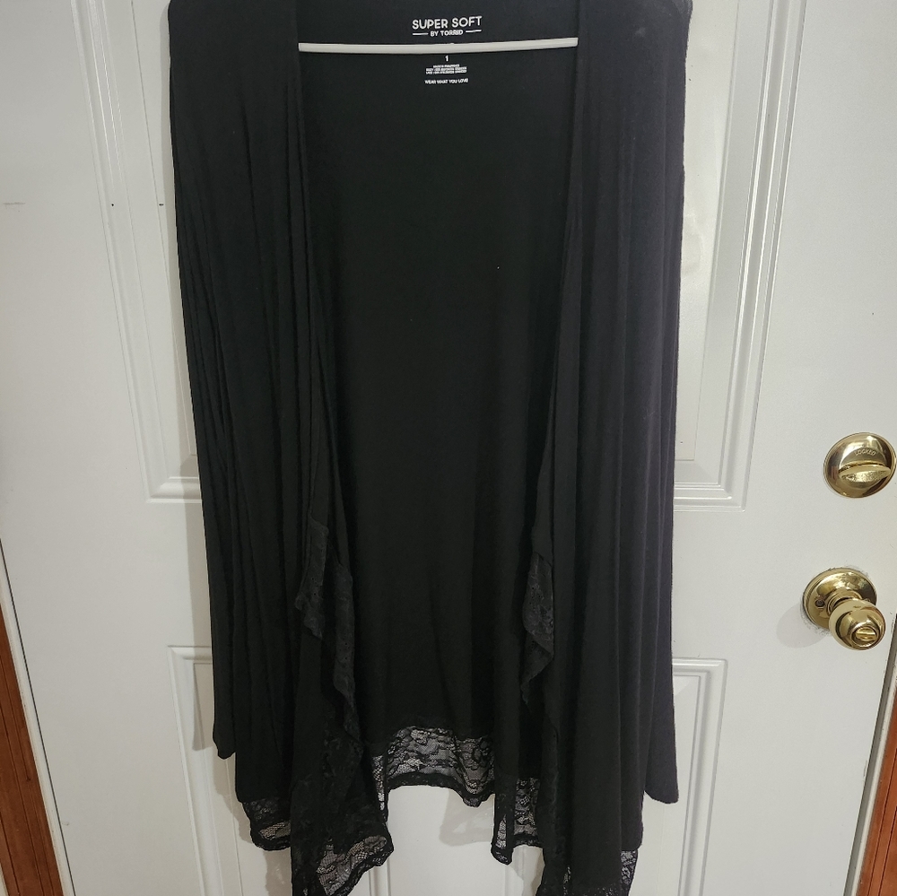 Torrid Super Soft Cardigan-Black